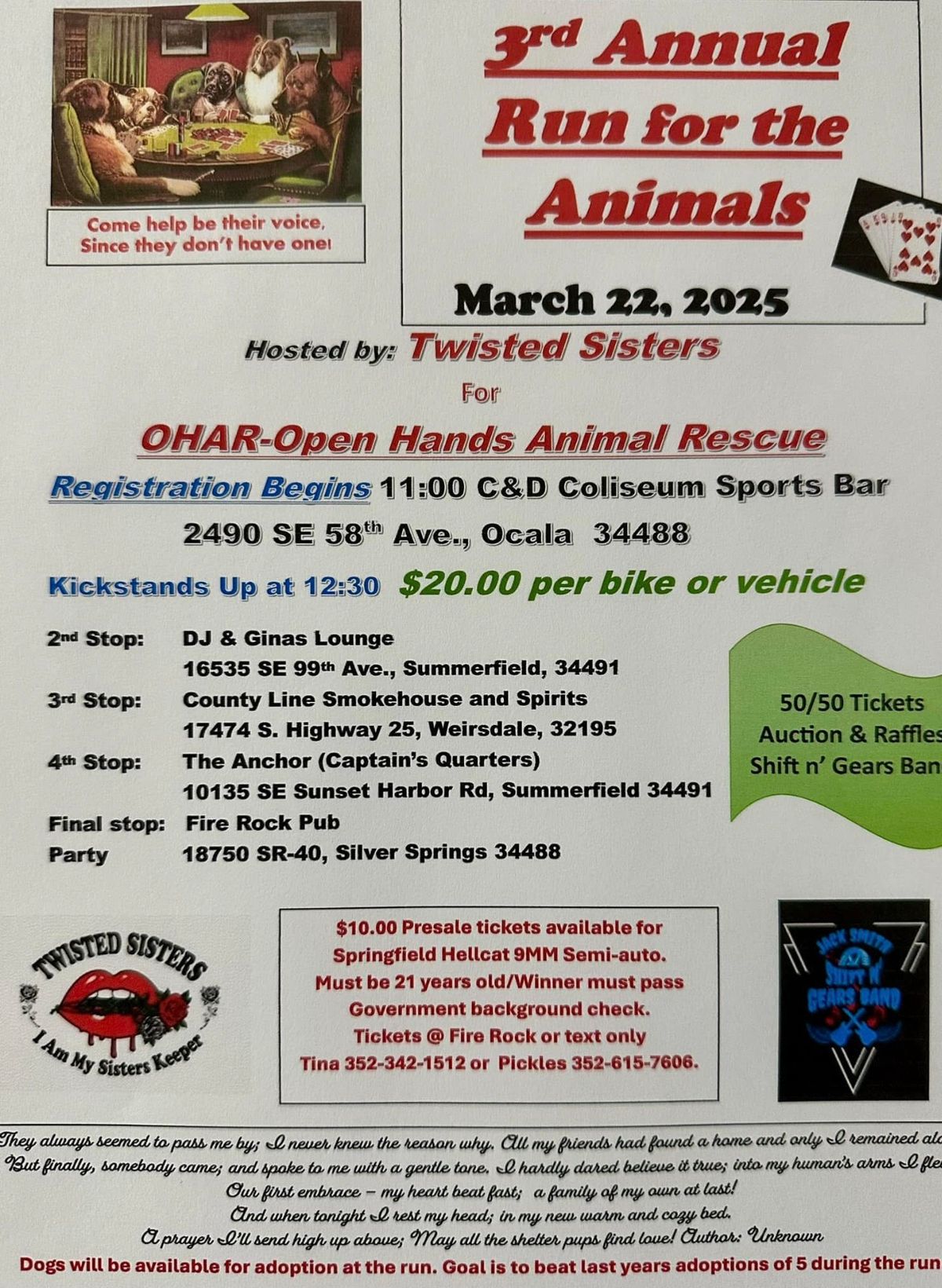 3rd Annual Run for the Mutts Fundraiser for OHAR 