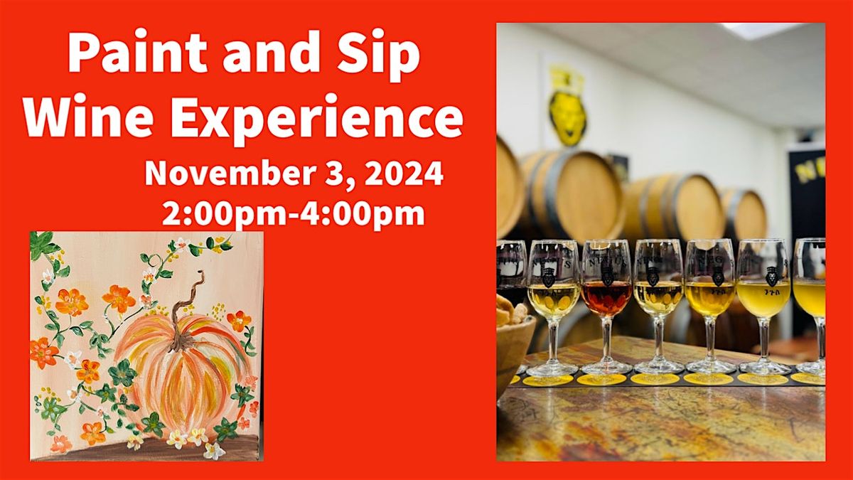 Paint and Sip Wine Experience