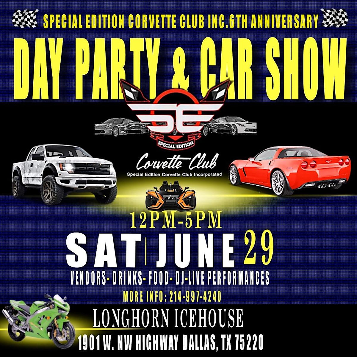 Special Edition Corvette Club 6th Year Anniversary | Day Party & Car Show