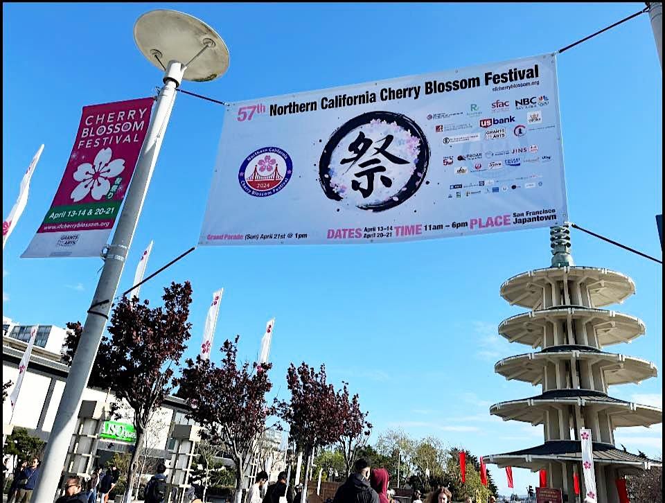 Art Booth at Northern California Cherry Blossom Festival in Japantown SF