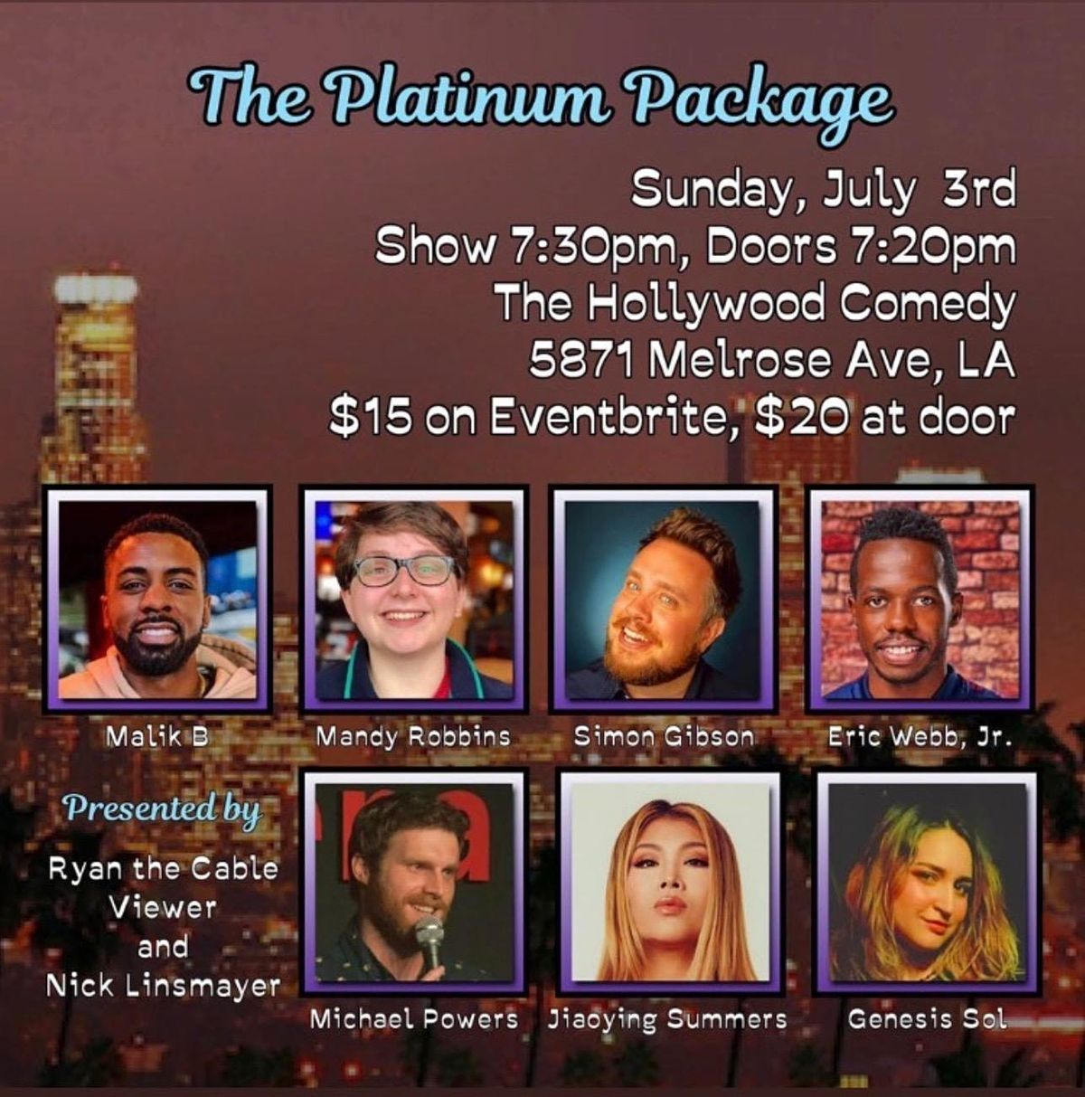 Comedy Show- The Platinum Package Comedy Show
