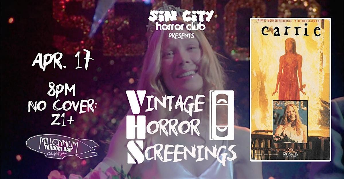 Vintage Horror Screenings Movie Night - CARRIE