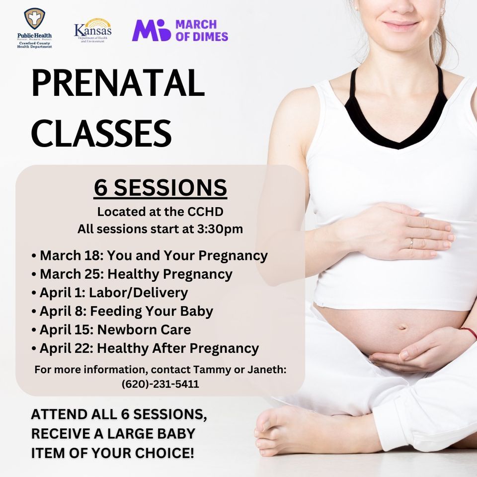Prenatal Learning Prenatal Class: You and Your Pregnancy (Session 1), 410 E Atkinson Ave ...