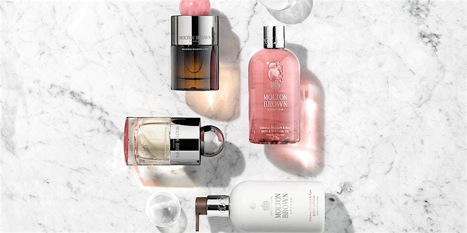 Molton Brown Bromley -  Rhubarb and Rose fragrance Masterclass