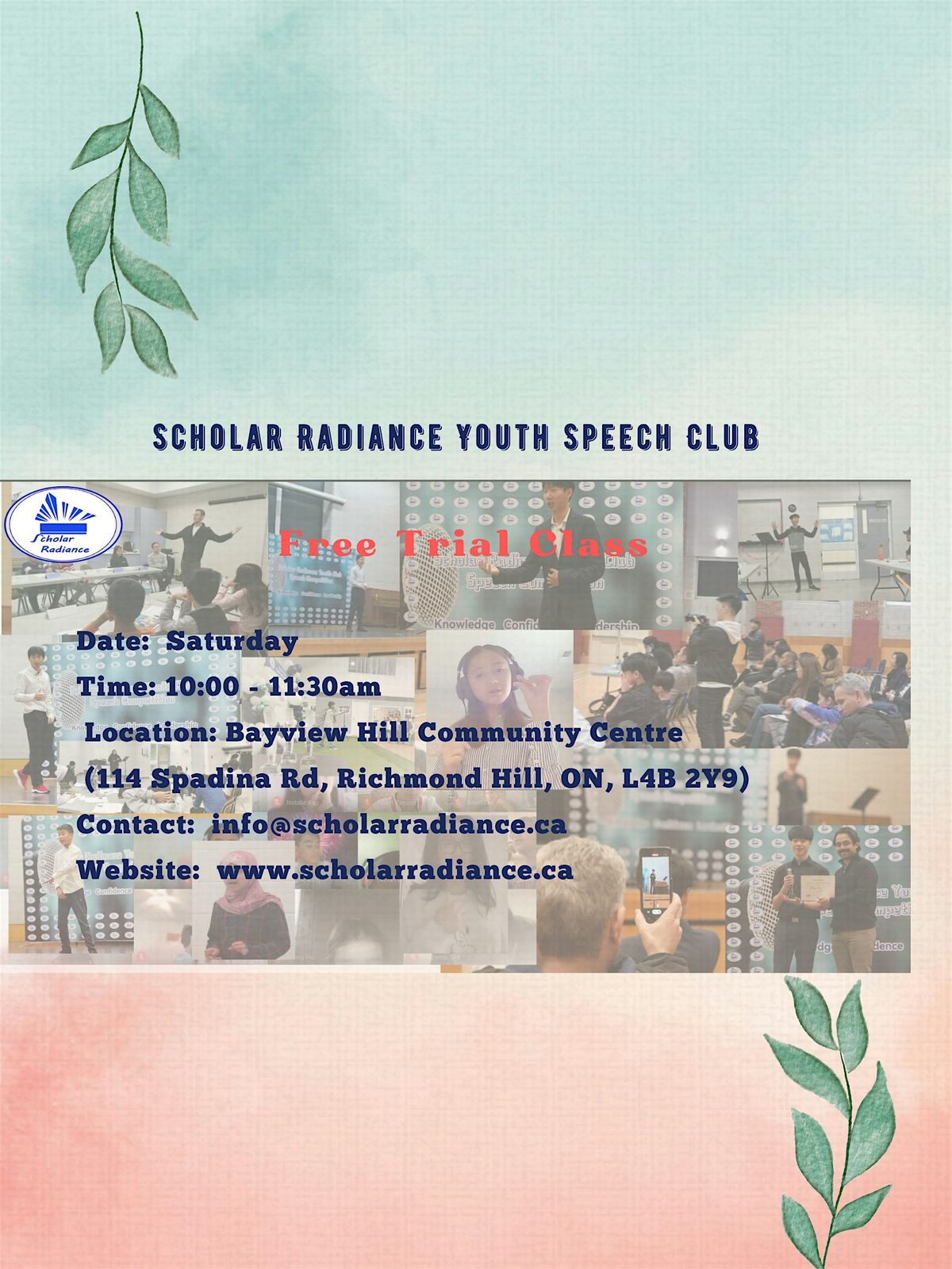Copy of Scholar Radiance Youth Speech Club