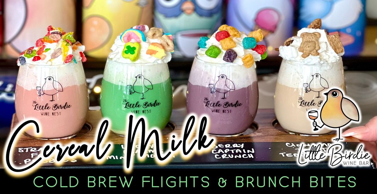 Cereal Milk Cold Brew Flights & Brunch Bites