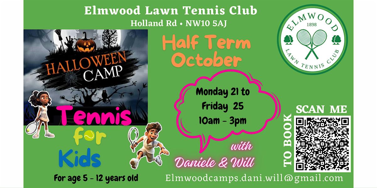 Elmwood Juniors Half-Term October Tennis Camps with Daniele & Will