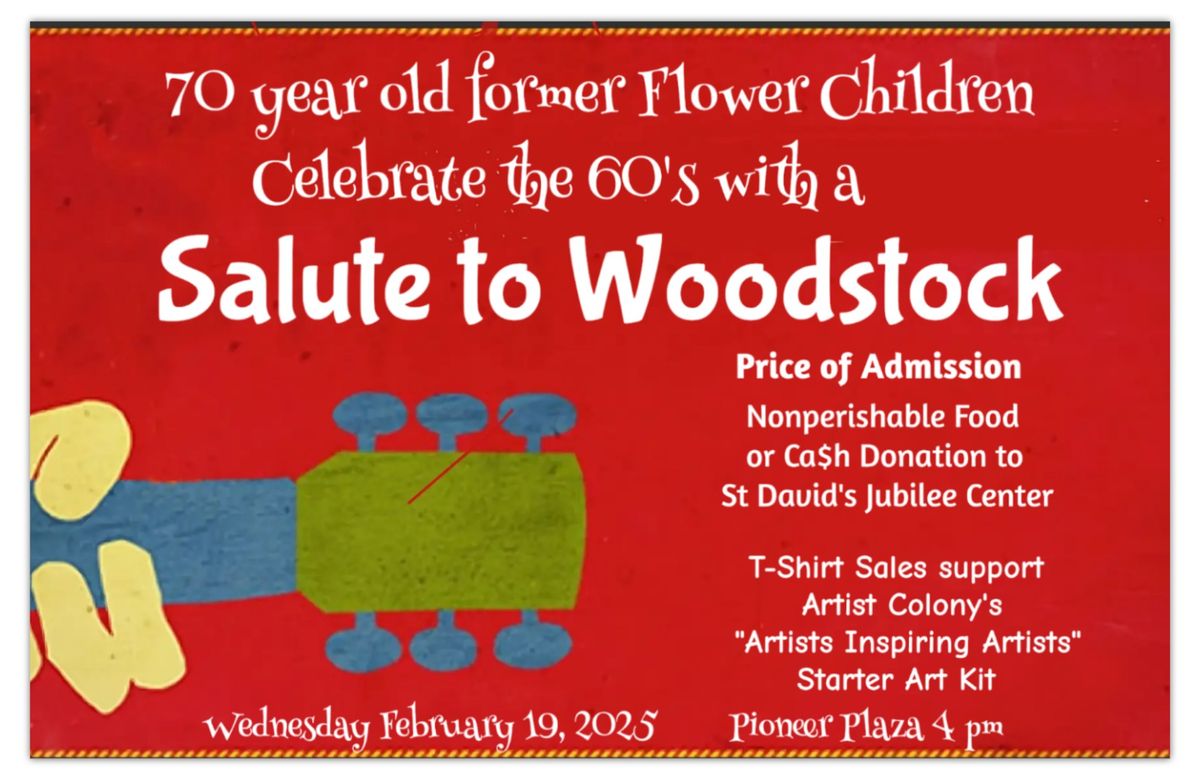 Salute to Woodstock, Benefit for St. David's Jubilee Center Pantry