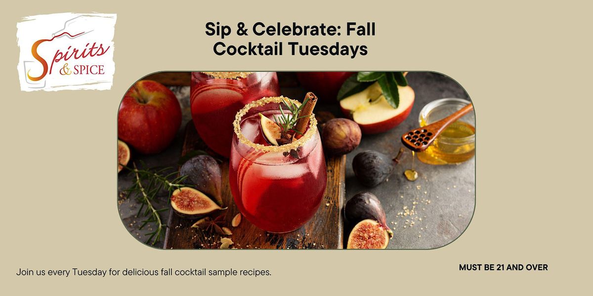 Tasty Tuesdays - Sample Fall Cocktail  recipes - Jackson Hole, WY