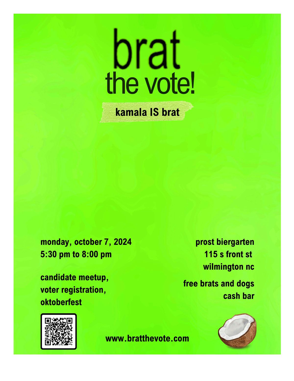 Brat the Vote! - an Oktoberfest Voter Event