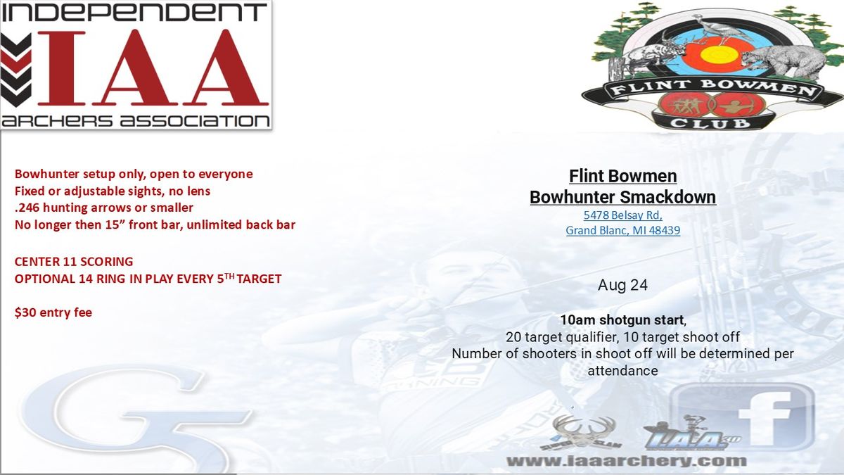 Flint Bowmen Bowhunter Smackdown