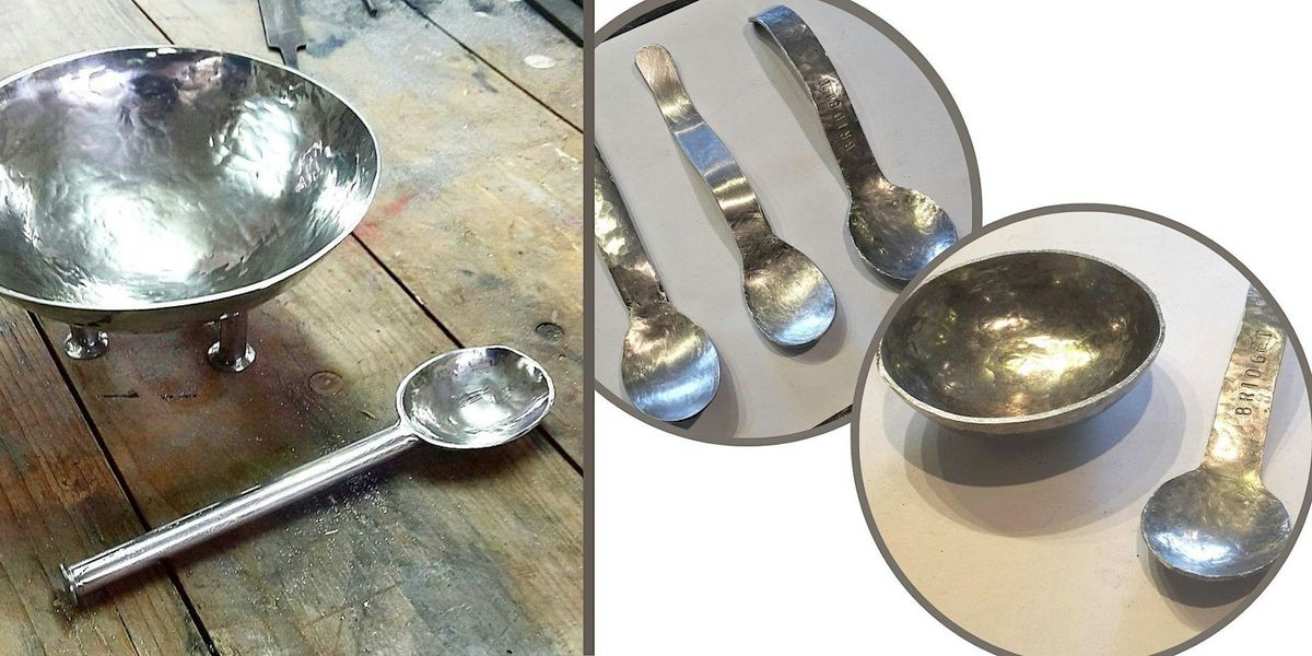 Pewter spoon workshop