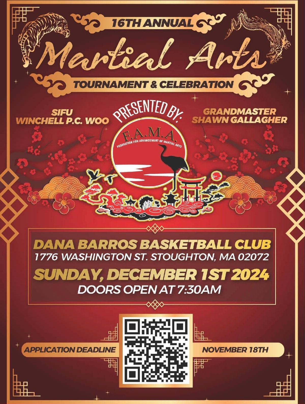 16th Annual Martial Arts Tournament & Celebration