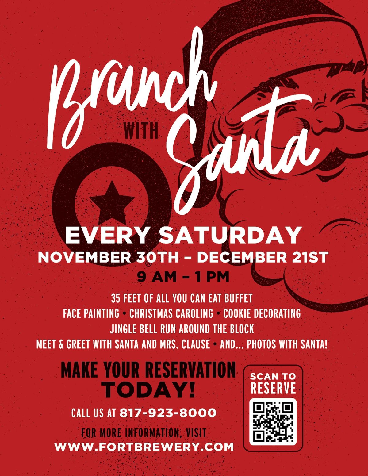 Brunch with Santa at Fort Brewery