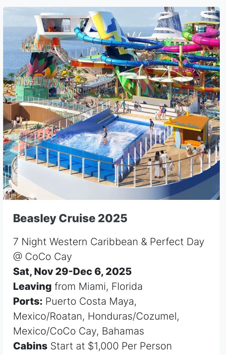 Beasley Cruise 2025