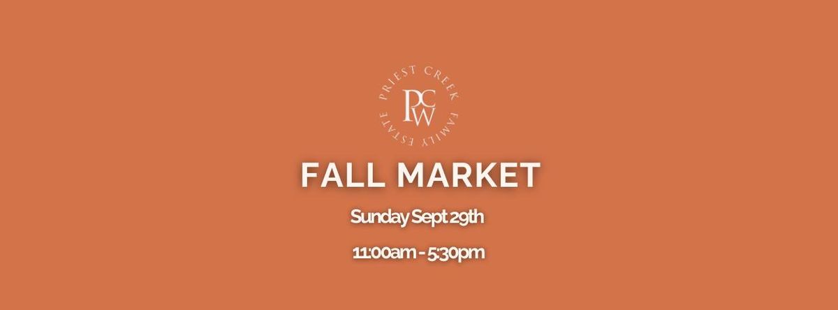 Priest Creek Winery - Fall Market