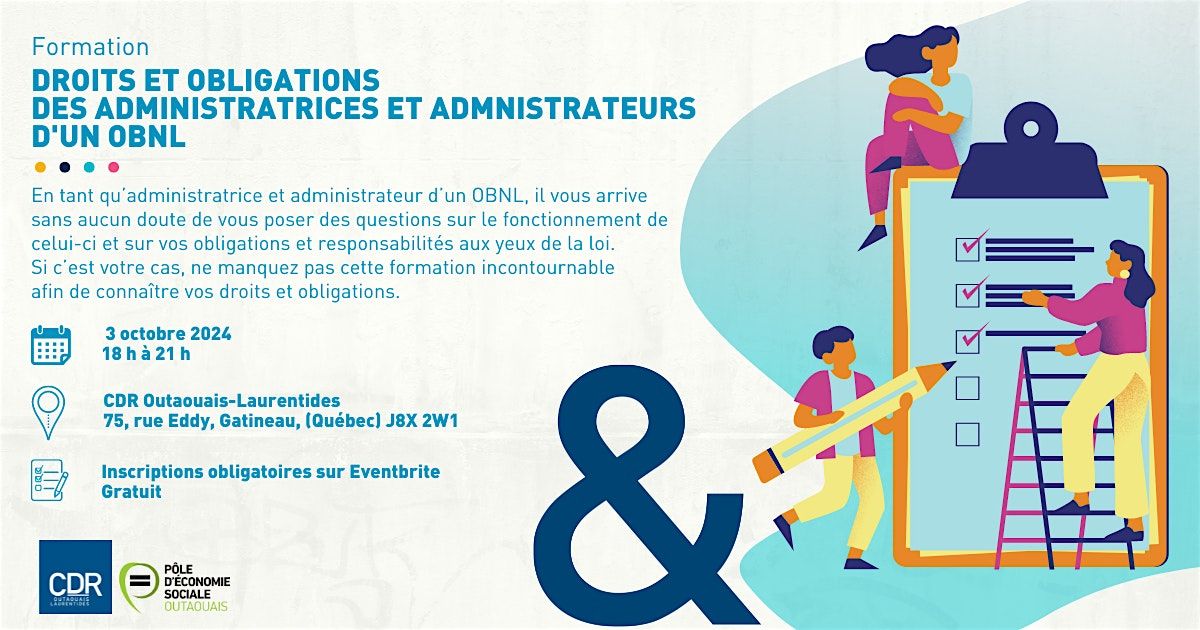 Droits et obligations des administratrices et administrateurs d'un OBNL