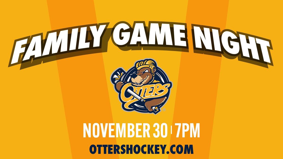 Family Game Night at the Erie Otters