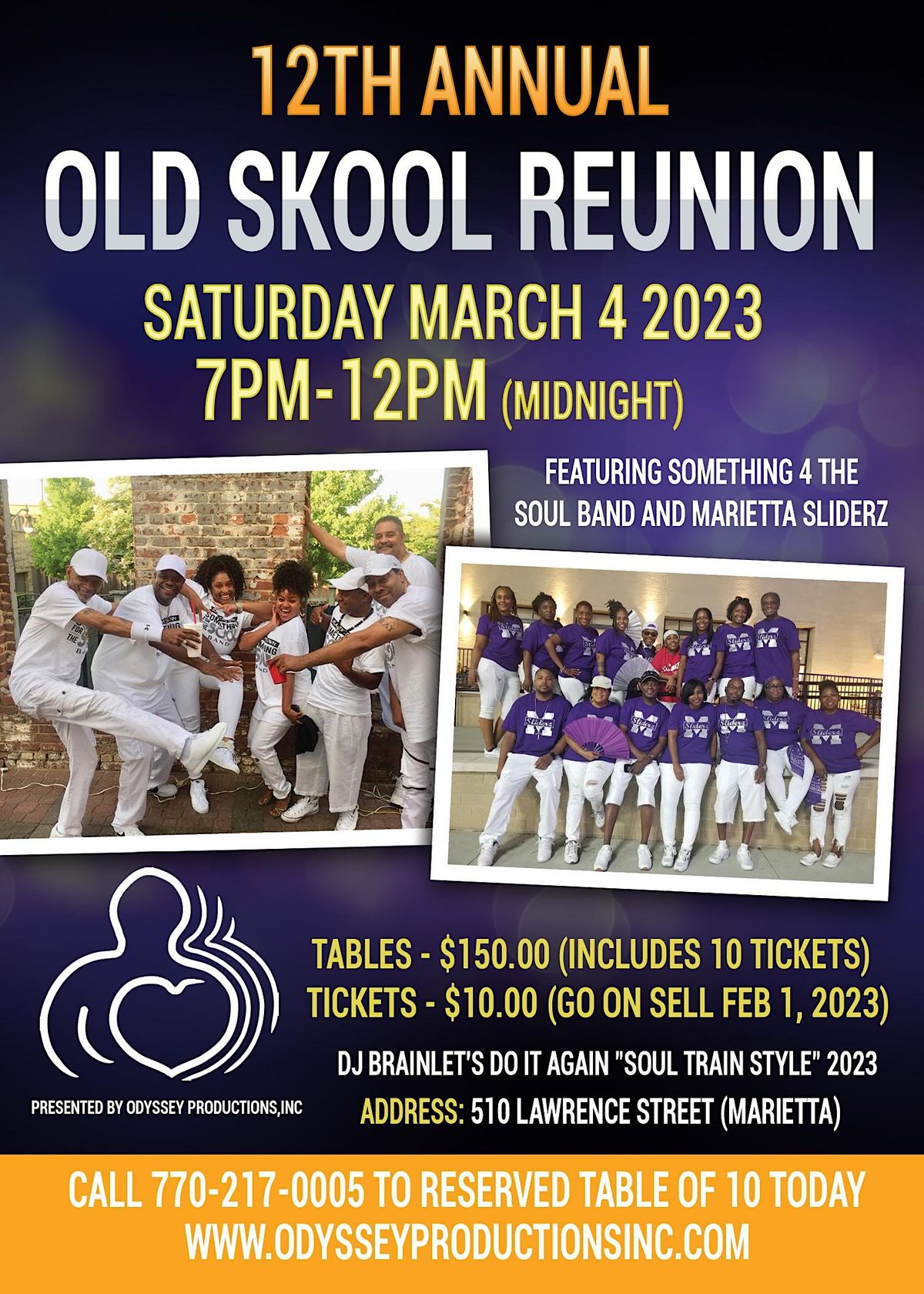 Odyssey Productions presents 12th Annual Old Skool Community Reunion 2023