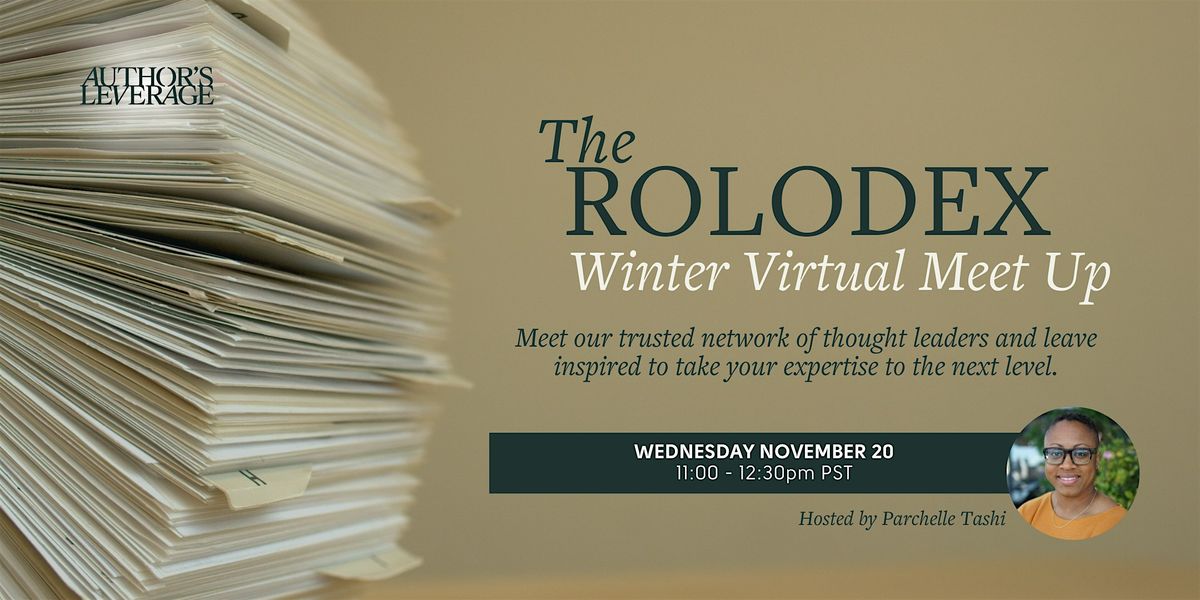 The Rolodex Winter Meet Up