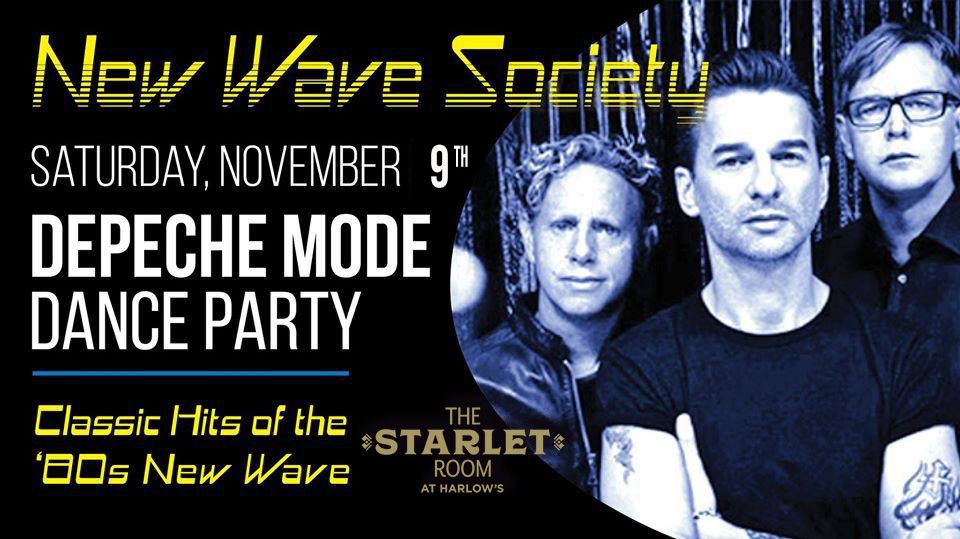 New Wave Society \u2729 Saturday Nov. 9th 2024 \u2729 Depeche Mode Dance Party \u2729 Every Second Saturday's 