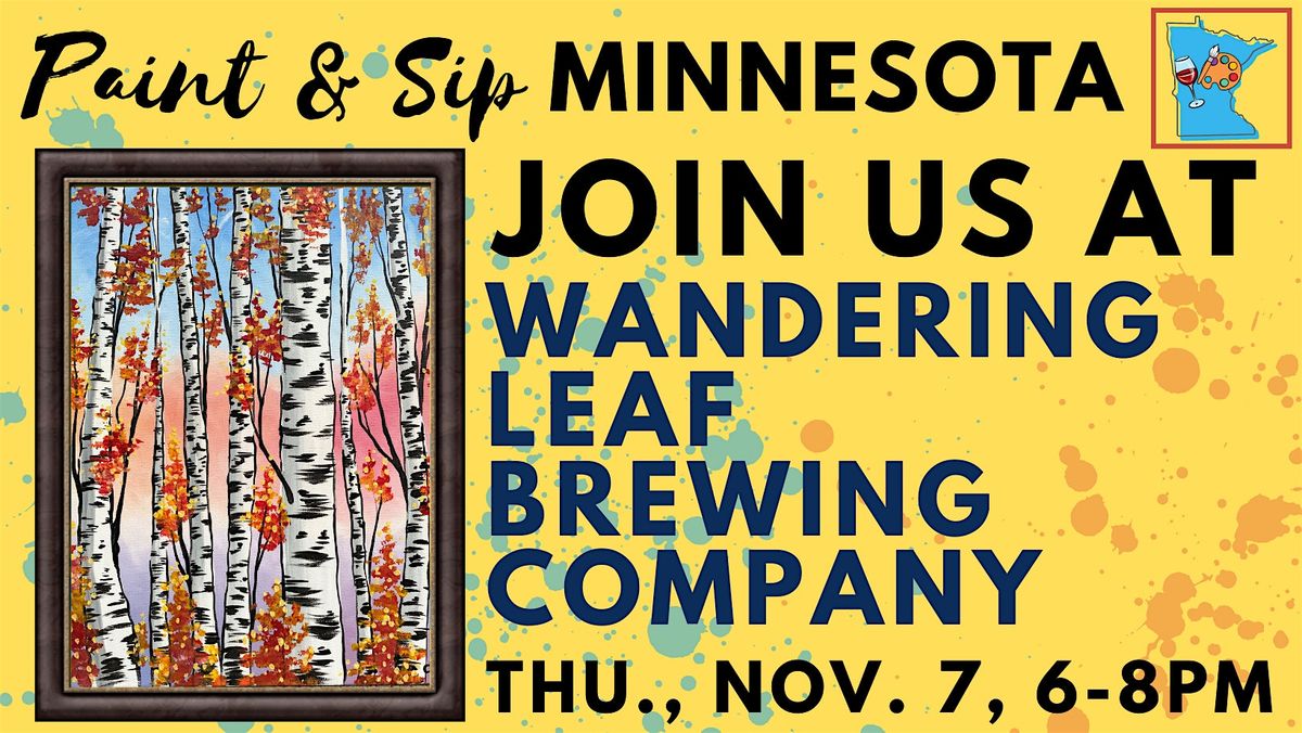 November 7 Paint & Sip at Wandering Leaf Brewing Co.