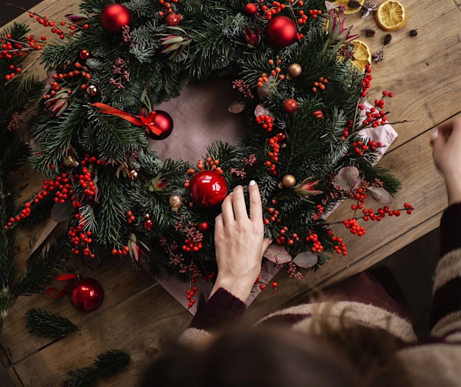 Christmas Wreath Making at Martino Lounge, Morpeth