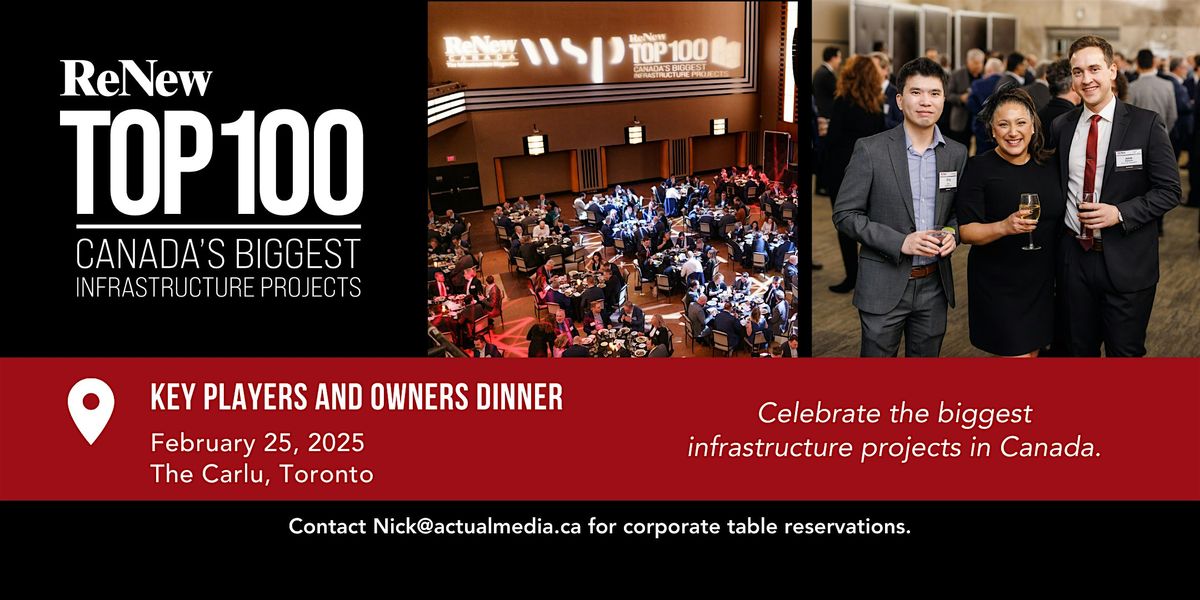 Top100 Projects Dinner 2025 Toronto