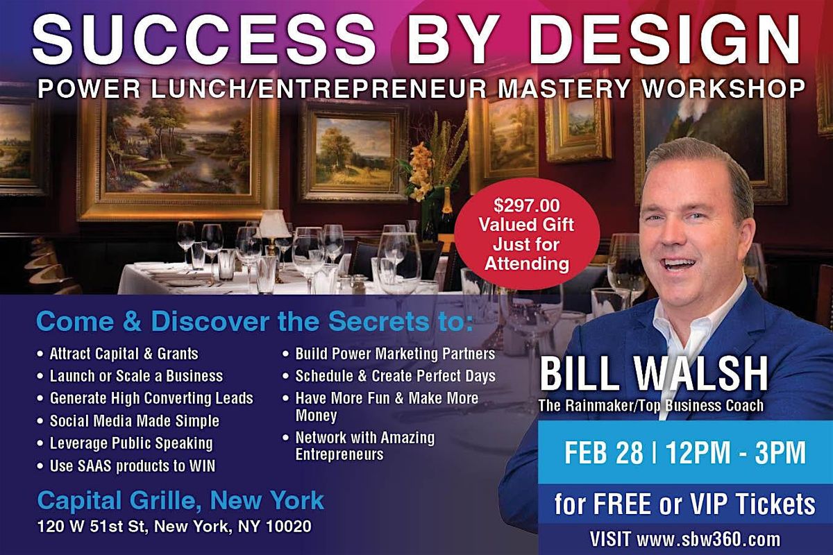 Entrepreneur Workshop\/Power Lunch New York
