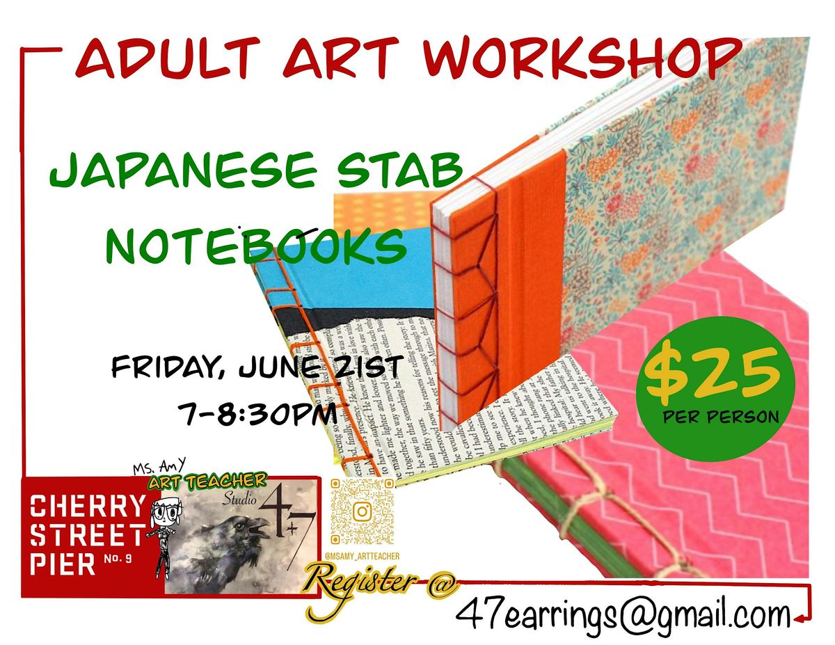 Adult art workshop\/Japanese stab binding notebook