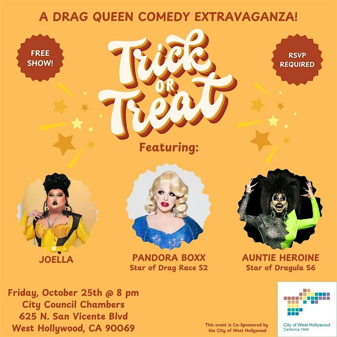 Trick or Treat:  Drag Queens of Comedy!