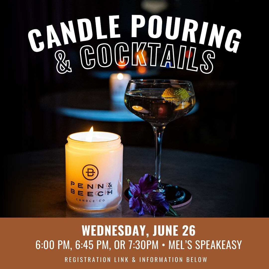 Candle Pouring and Cocktails