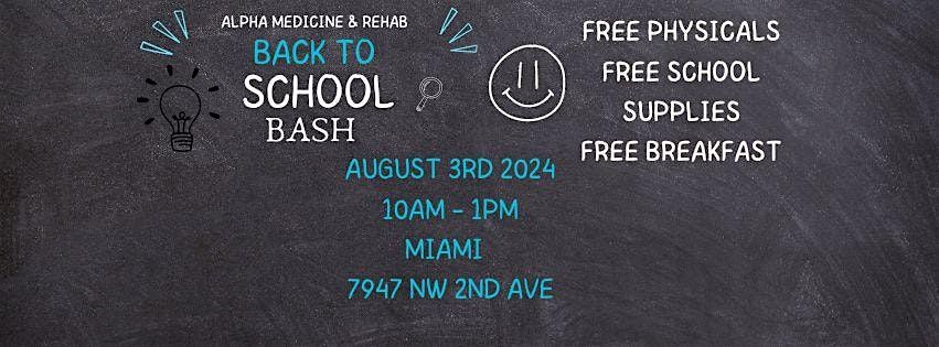 DR OFFICE FREE PHYSICAL EXAMS AND BACK TO SCHOOL DRIVE FOR THE COMMUNITY