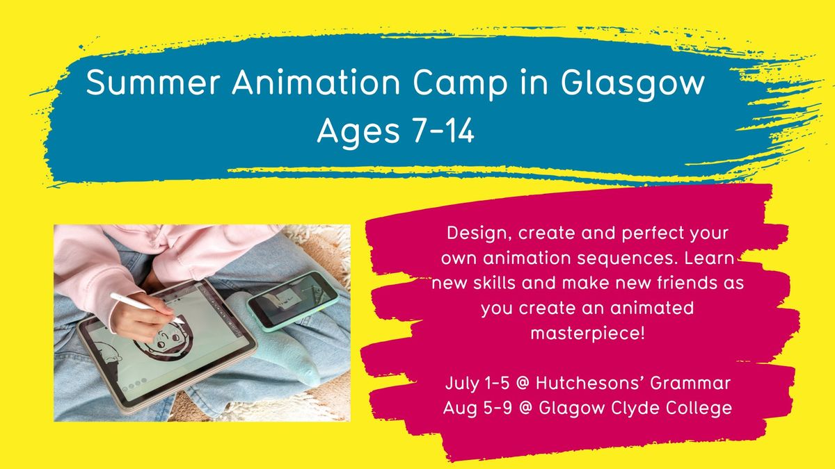 Animation camp ages 7-14