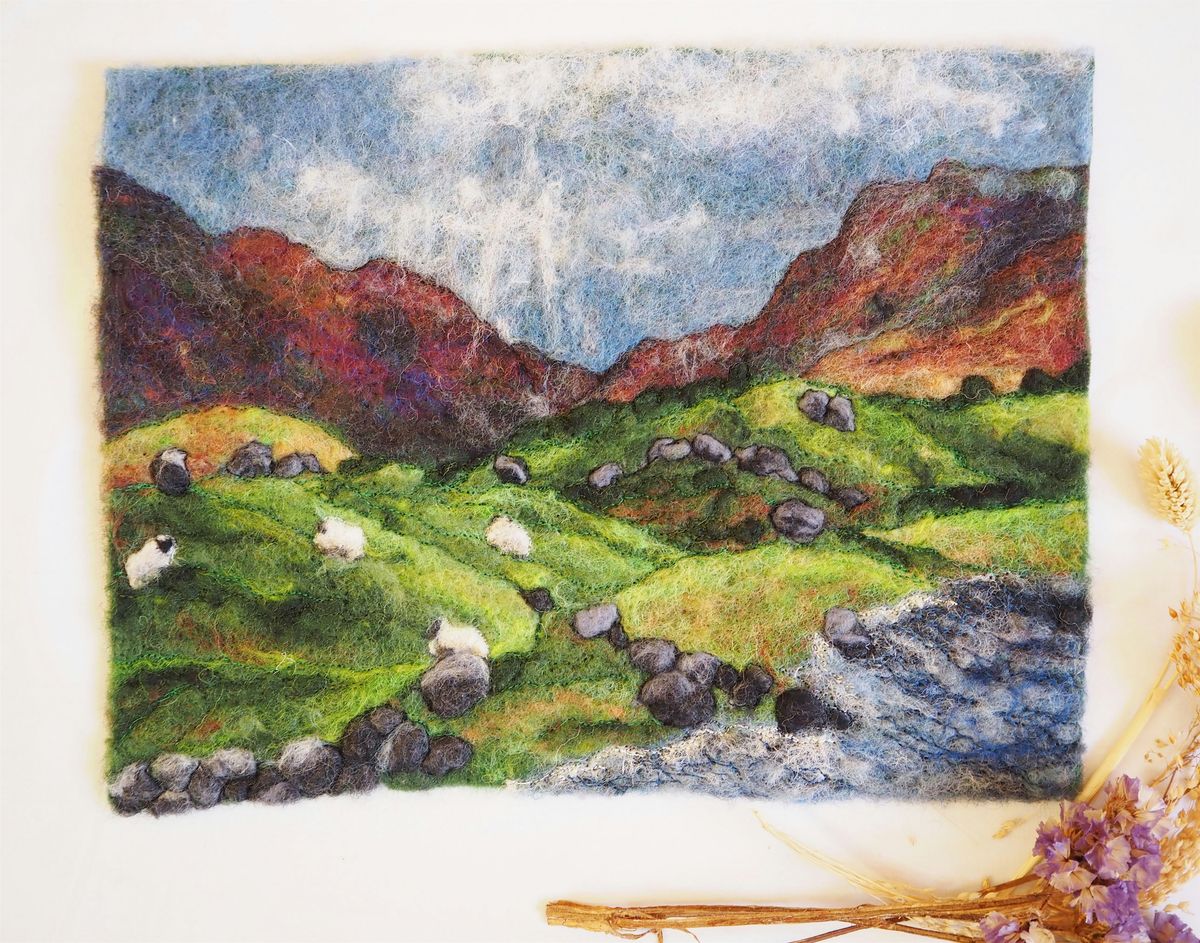 Needle Felting Workshop - Create a 'wool painting'