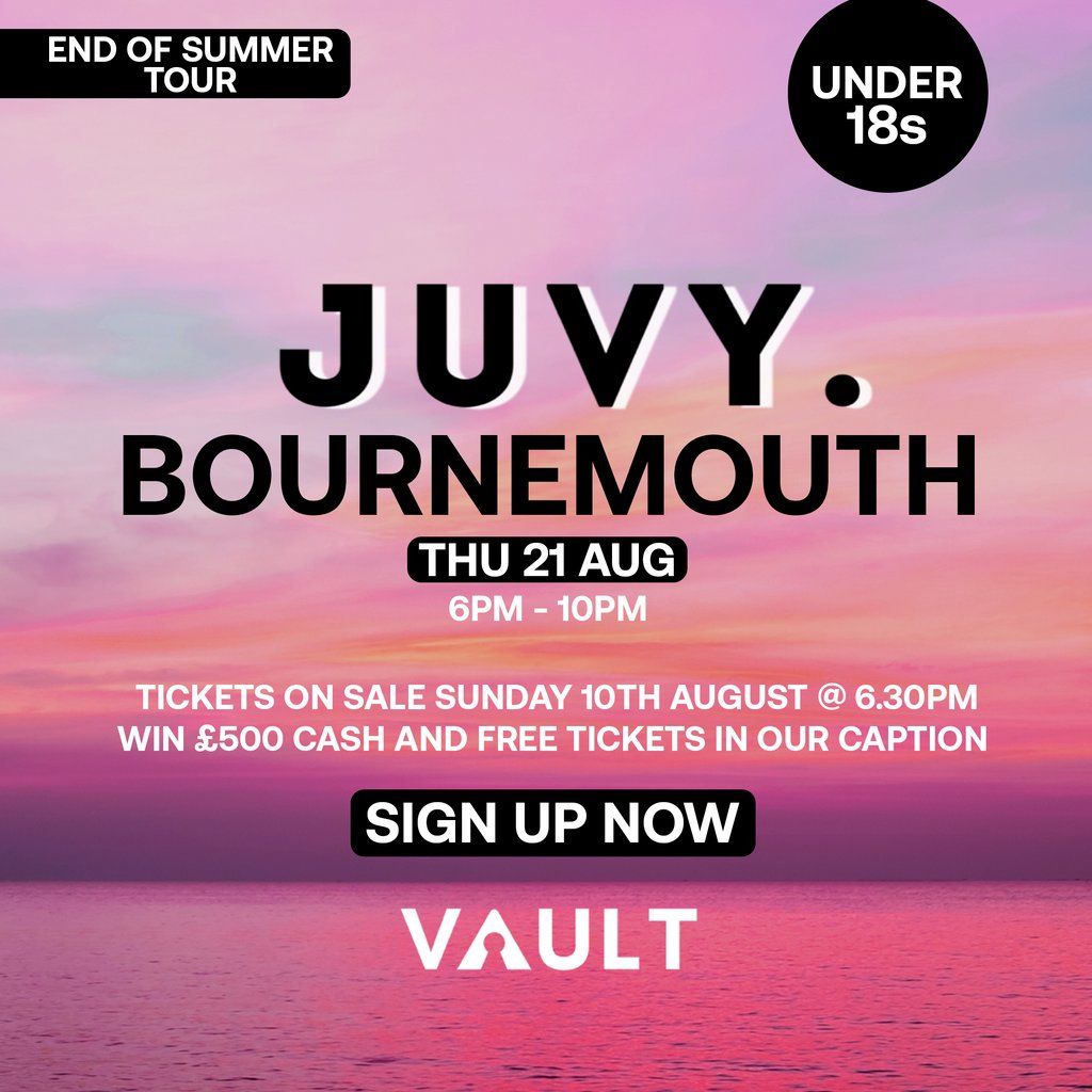 JUVY Under 18s - EndOfSummerTour - Thus 21 Aug - Bournemouth