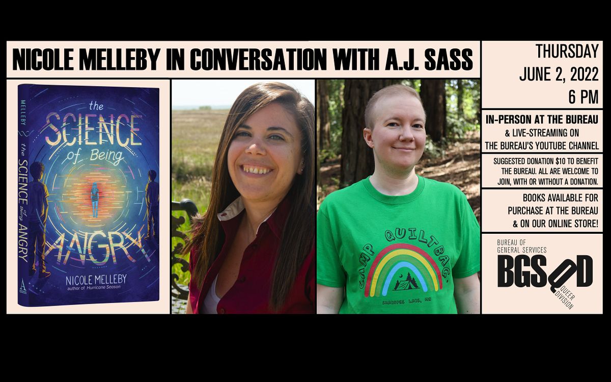 Nicole Melleby in conversation with A.J. Sass (in person & live-streaming)