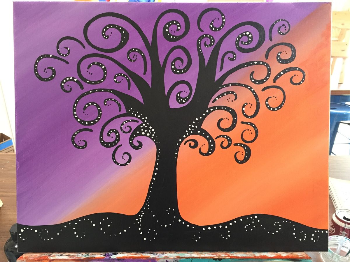 Swirls & Twirls Tree-20x16 ($30)