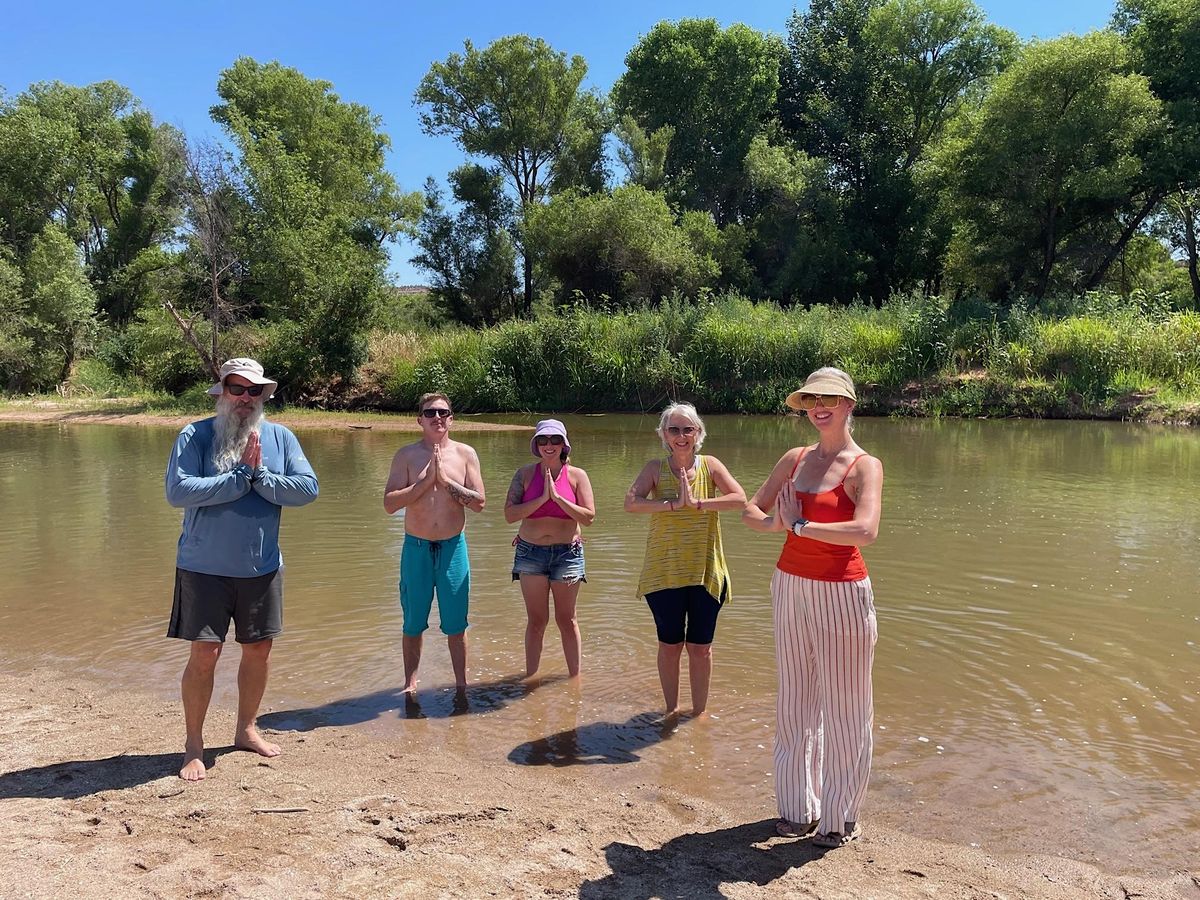 Yoga on the Beach in Sedona at Alcantara Vineyard and Winery!