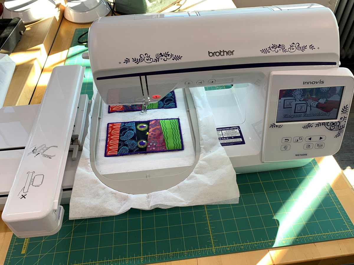 Tool Training Embroidery Machine, Technocopia, Worcester, 19 July 2022