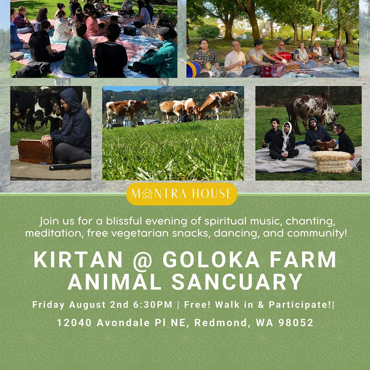 Outdoor Kirtan @ Animal Sanctuary & Farm