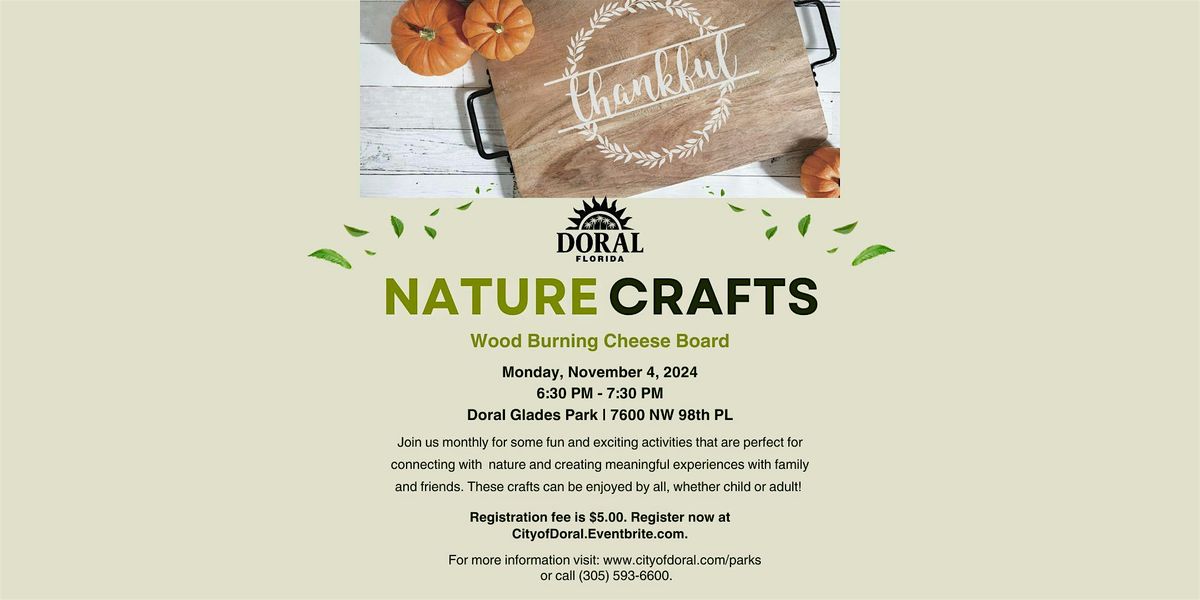 November Nature Craft- DIY Wood Burning Thanksgiving Cheese Board