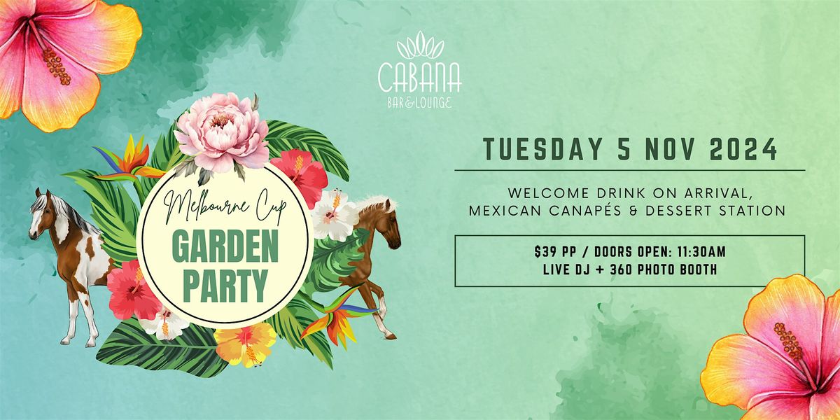 Melbourne Cup Garden Party | Cabana Bar & Lounge