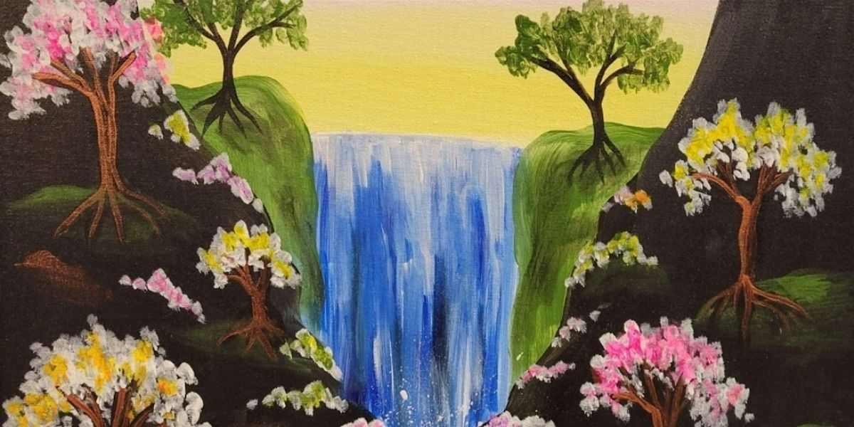 Spring Waterfall - Paint and Sip by Classpop!\u2122