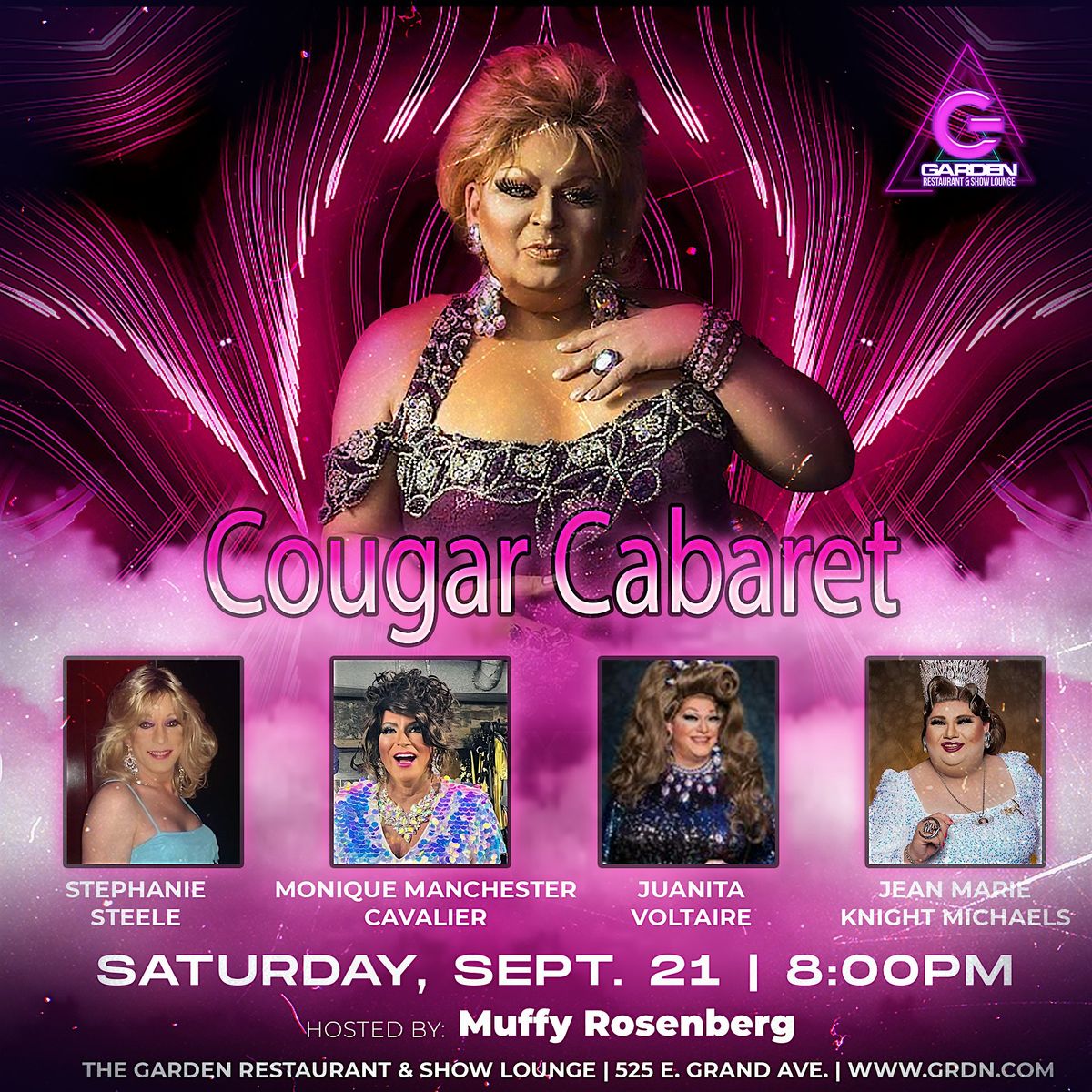 Sat Sept 21 Drag Show - 8pm only Table Reservation