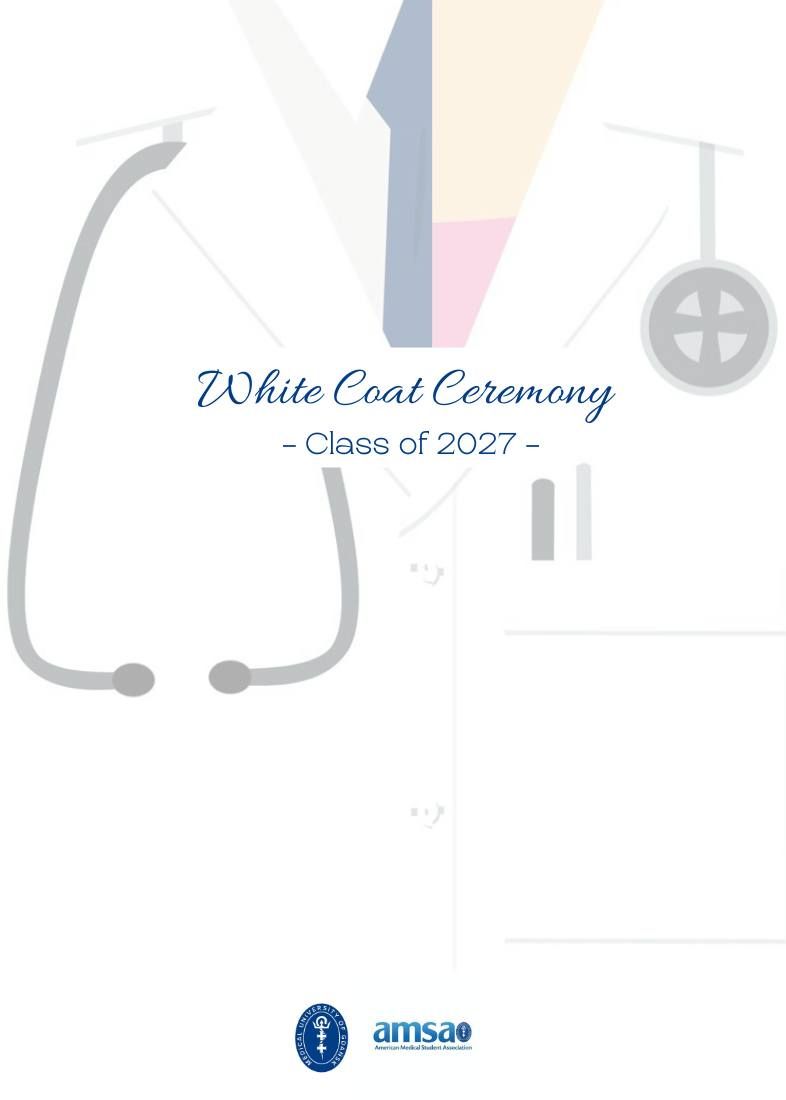 White Coat Ceremony Class of 2027