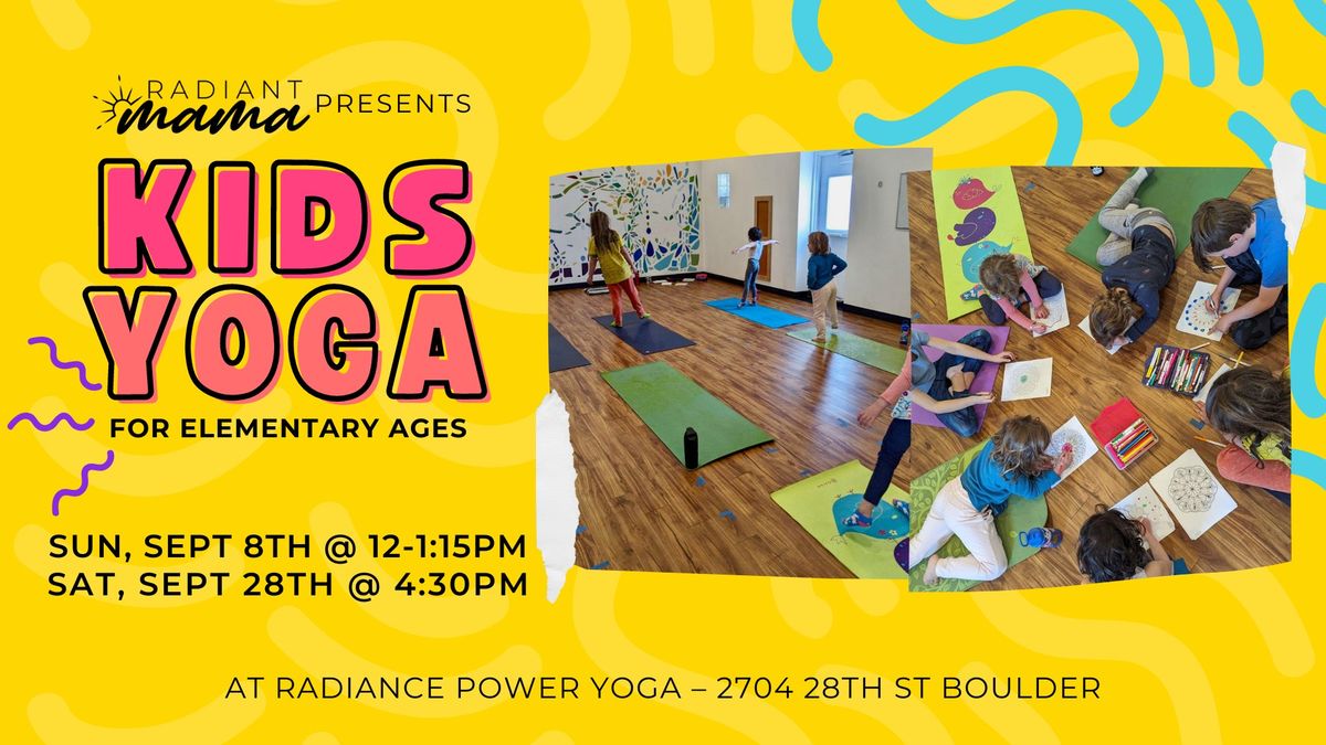 Kids Yoga \u2013 For 5-10 yrs old