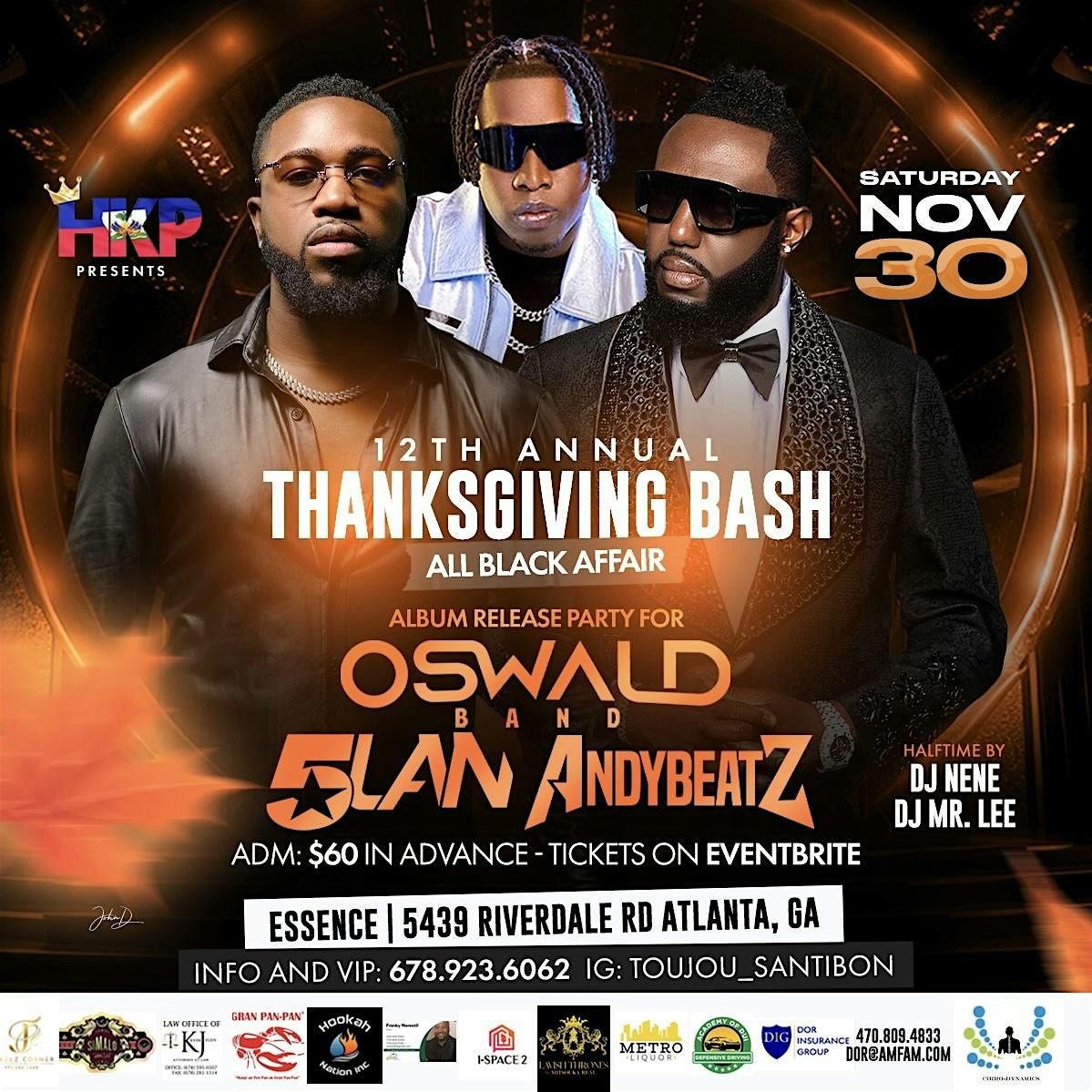 Thanksgiving Bash With 5Lan|Oswald|AndyBeatz