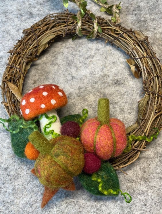 Fall Wreath Felting