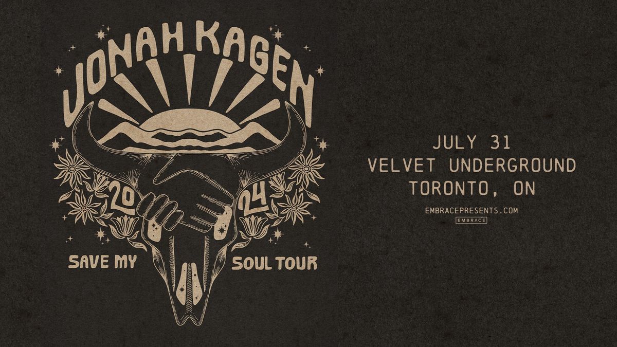 Jonah Kagen @ Velvet Underground | July 31st